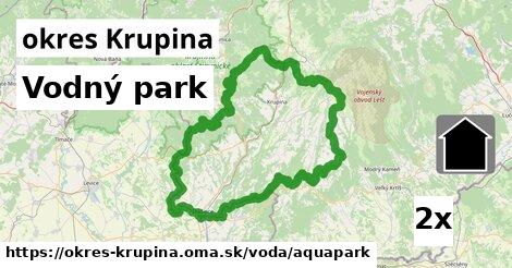 Vodný park, okres Krupina