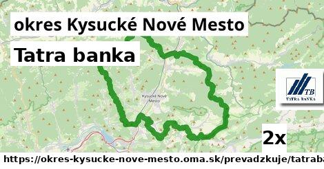 Tatra banka, okres Kysucké Nové Mesto