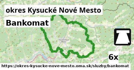 Bankomat, okres Kysucké Nové Mesto