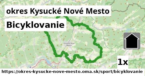 Bicyklovanie, okres Kysucké Nové Mesto