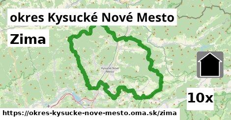 zima v okres Kysucké Nové Mesto