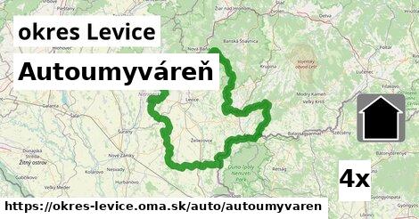 Autoumyváreň, okres Levice