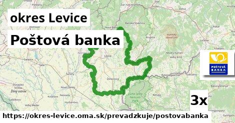 Poštová banka, okres Levice