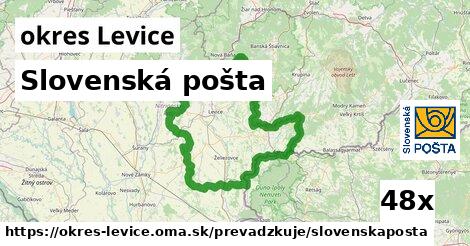 Slovenská pošta, okres Levice