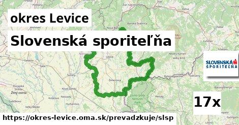 Slovenská sporiteľňa, okres Levice