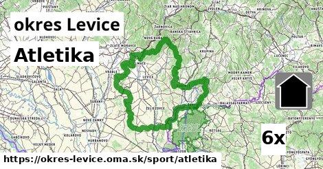 Atletika, okres Levice