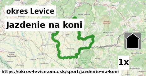 Jazdenie na koni, okres Levice