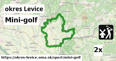Mini-golf, okres Levice