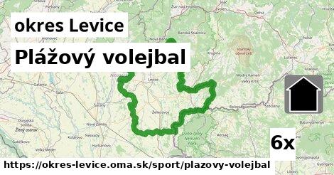 Plážový volejbal, okres Levice