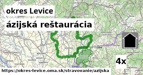 ázijská reštaurácia, okres Levice