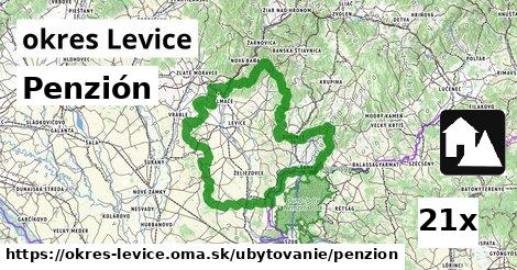 Penzión, okres Levice