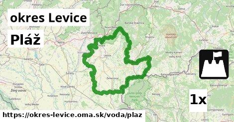 Pláž, okres Levice