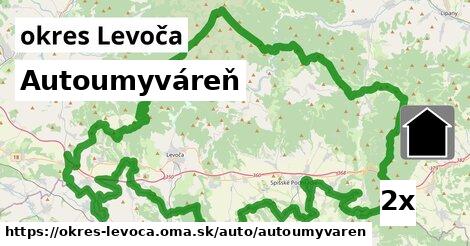 Autoumyváreň, okres Levoča