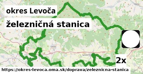 železničná stanica, okres Levoča