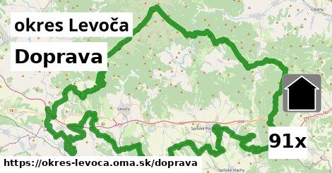 doprava v okres Levoča
