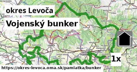 Vojenský bunker, okres Levoča