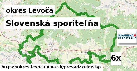 Slovenská sporiteľňa, okres Levoča