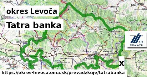 Tatra banka, okres Levoča