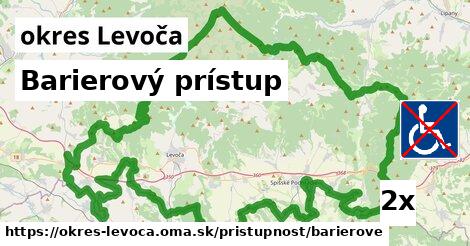 Barierový prístup, okres Levoča