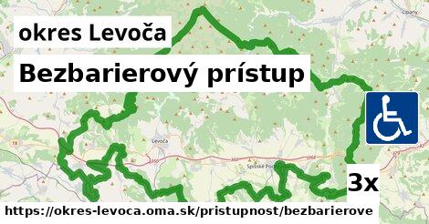 Bezbarierový prístup, okres Levoča