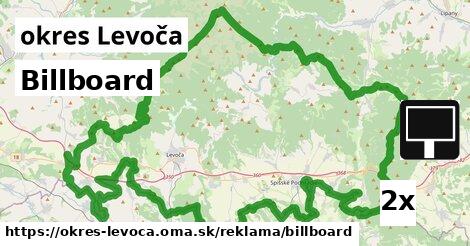 Billboard, okres Levoča