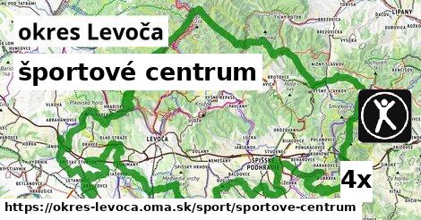 športové centrum, okres Levoča