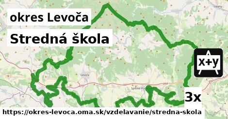 Stredná škola, okres Levoča