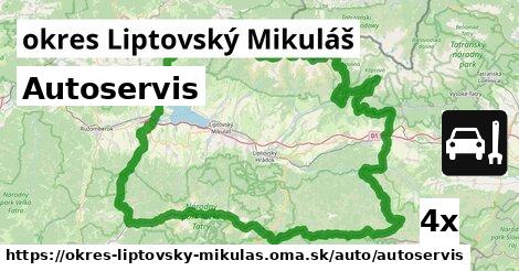 Autoservis, okres Liptovský Mikuláš