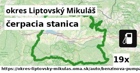 čerpacia stanica, okres Liptovský Mikuláš