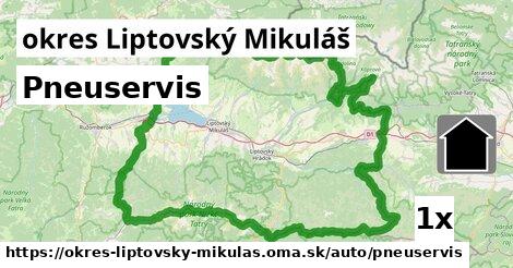 Pneuservis, okres Liptovský Mikuláš