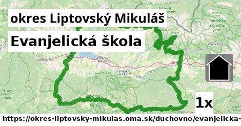 evanjelická škola v okres Liptovský Mikuláš