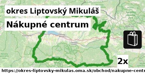 Nákupné centrum, okres Liptovský Mikuláš