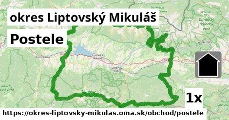 postele v okres Liptovský Mikuláš