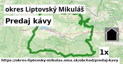 Predaj kávy, okres Liptovský Mikuláš