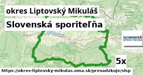 Slovenská sporiteľňa, okres Liptovský Mikuláš