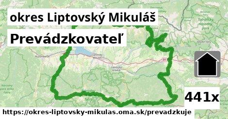 prevádzkovateľ v okres Liptovský Mikuláš