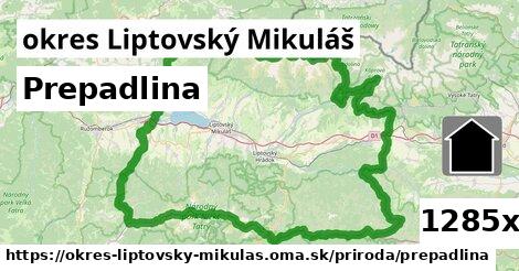 Prepadlina, okres Liptovský Mikuláš