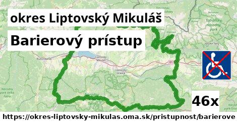 barierový prístup v okres Liptovský Mikuláš