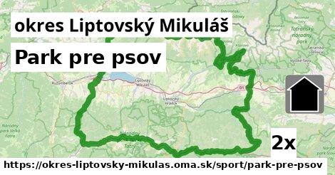 Park pre psov, okres Liptovský Mikuláš