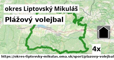 Plážový volejbal, okres Liptovský Mikuláš