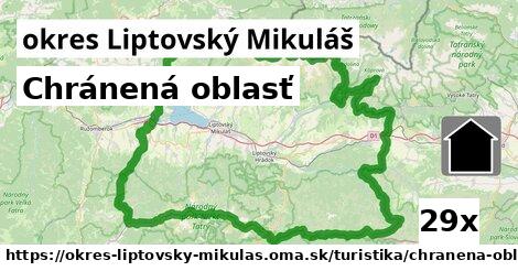 chránená oblasť v okres Liptovský Mikuláš