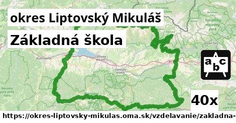 Základná škola, okres Liptovský Mikuláš