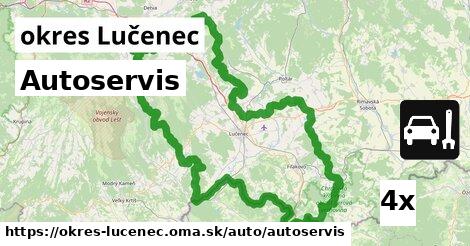 Autoservis, okres Lučenec