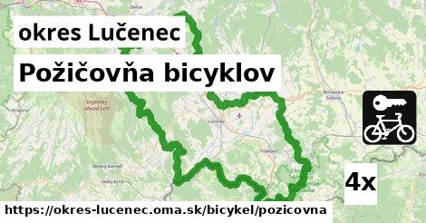 Požičovňa bicyklov, okres Lučenec