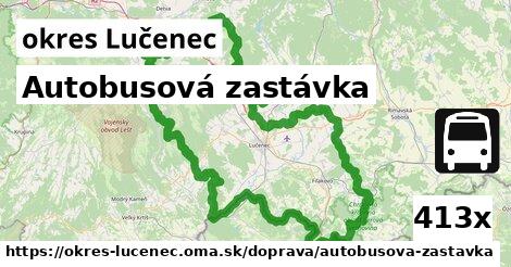 Autobusová zastávka, okres Lučenec