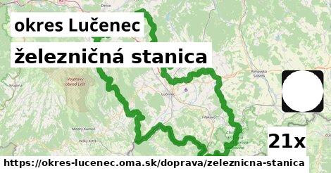 železničná stanica, okres Lučenec