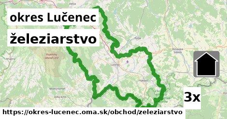 železiarstvo, okres Lučenec