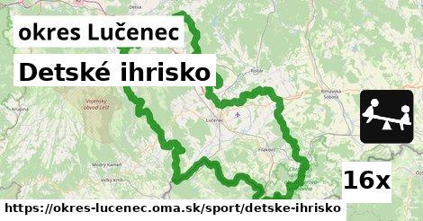 Detské ihrisko, okres Lučenec