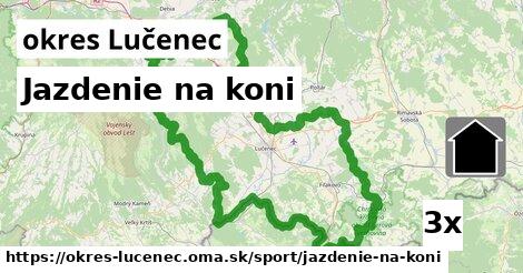 Jazdenie na koni, okres Lučenec