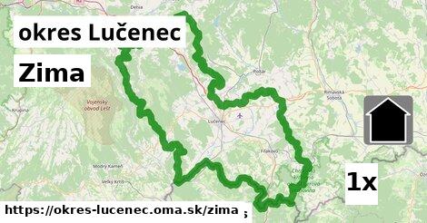 zima v okres Lučenec